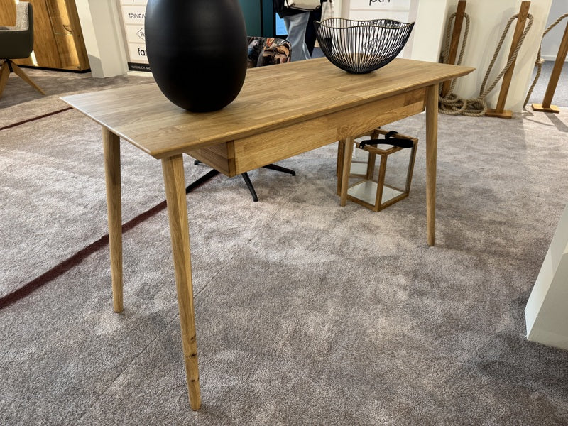 Schreibtisch Eiche massiv, Tisch Holz Eiche, Länge 120 cm