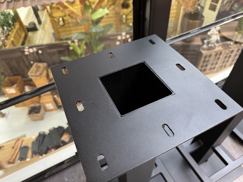 Bartischfuß schwarz, Bartischgestell schwarz, Höhe 96 cm