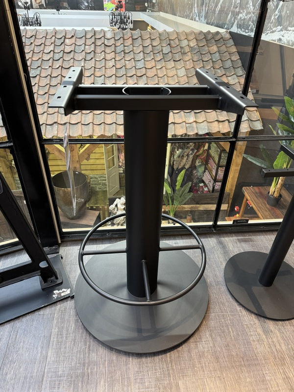 Bartischfuß rund schwarz, Bartischgestell rund schwarz, Höhe 106 cm