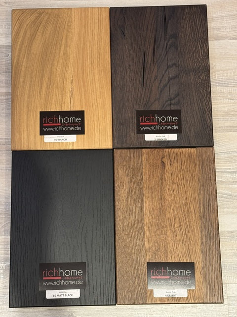 Esstisch massiv Eiche, Tisch Industriedesign Gestell aus Metall, Tisch Eiche massiv, Maße 200 x 100 cm