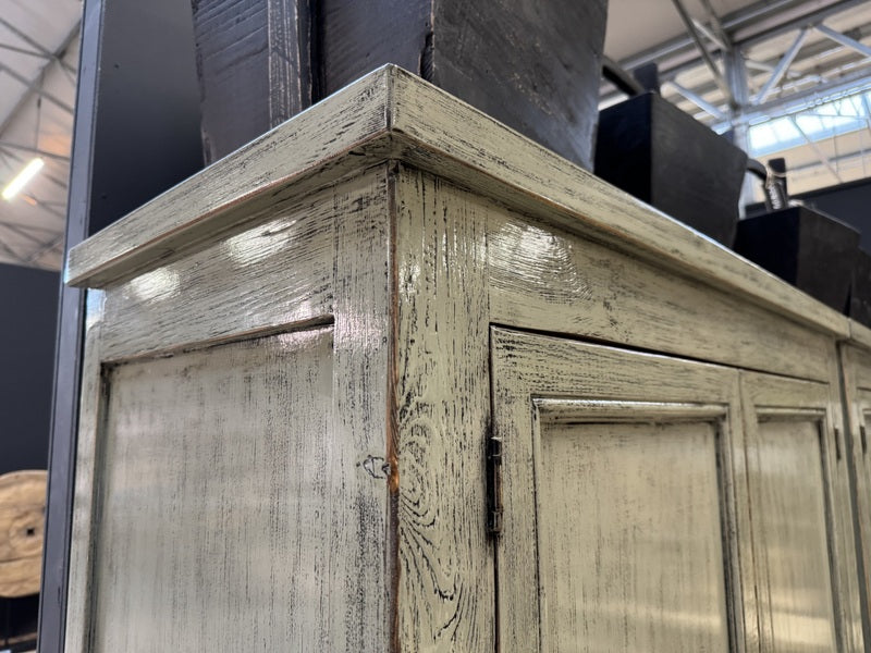 China Schrank, Kleiderschrank grün, Schrank grün, Breite 110 cm