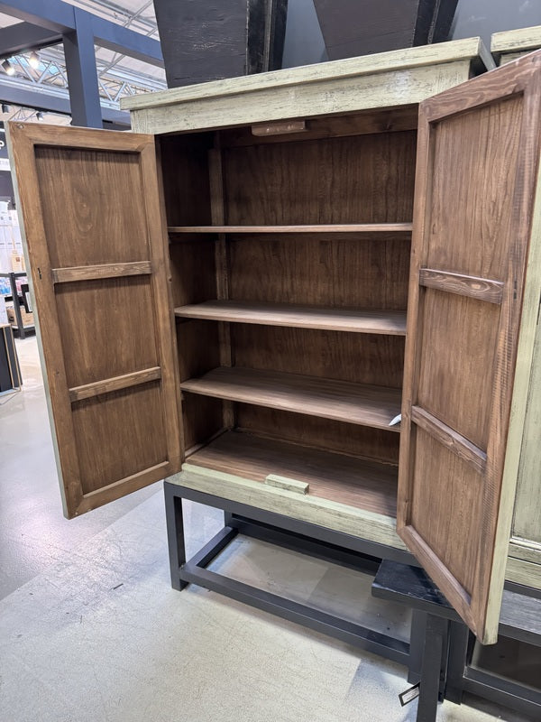 China Schrank, Kleiderschrank grün, Schrank grün, Breite 110 cm