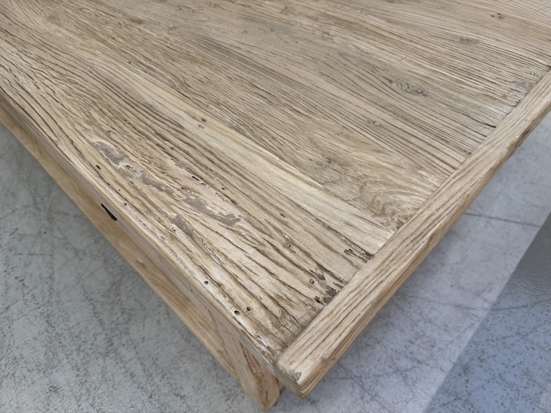 Altholz Couchtisch Naturholz, Couchtisch mit Schubladen Altholz, Länge150 cm