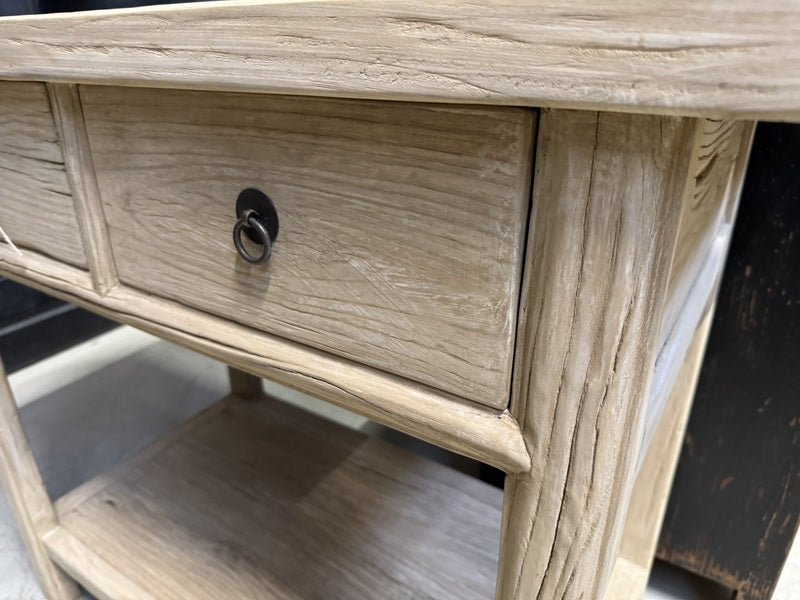 Konsole Altholz Natur-grau, Konsole mit Schubladen Altholz, Breite 100 cm