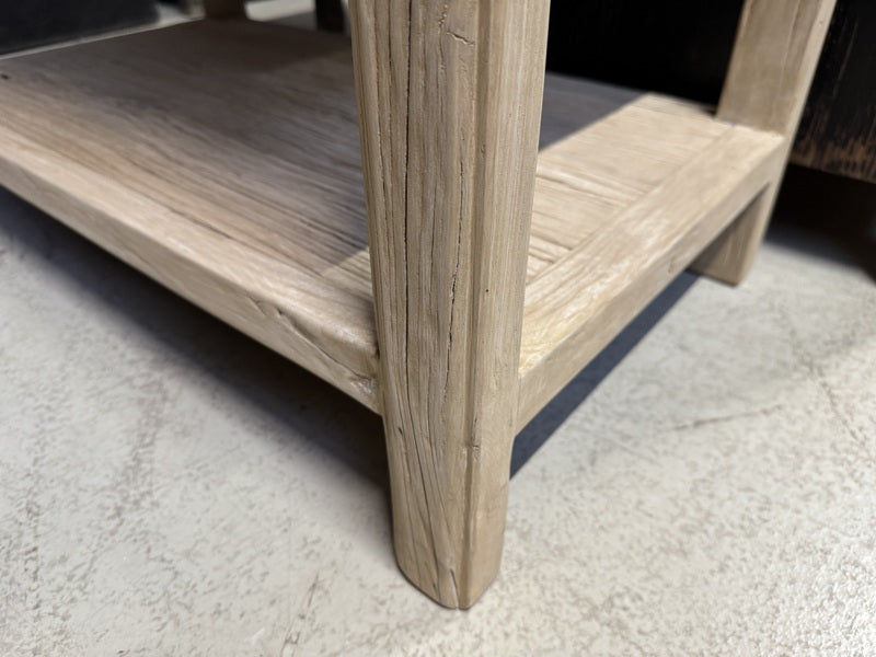 Konsole Altholz Natur-grau, Konsole mit Schubladen Altholz, Breite 100 cm