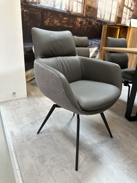 Stuhl grau drehbar, Esszimmerstuhl drehbar grau