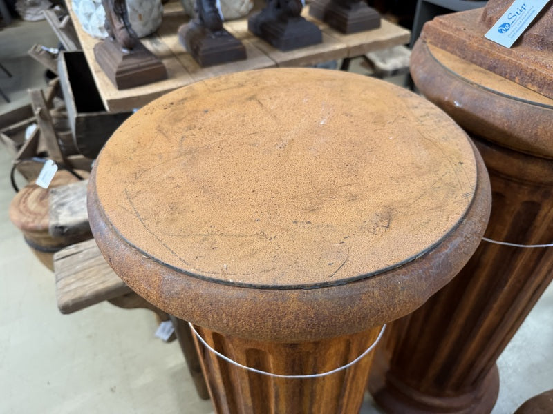 Dekosäule Rostbraun Gusseisen, Säule Rost Gusseisen, Rostsäule Gusseisen, Höhe 75 cm