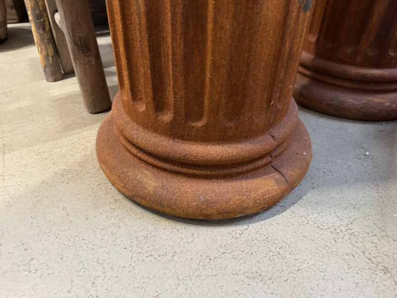 Dekosäule Rostbraun Gusseisen, Säule Rost Gusseisen, Rostsäule Gusseisen, Höhe 75 cm