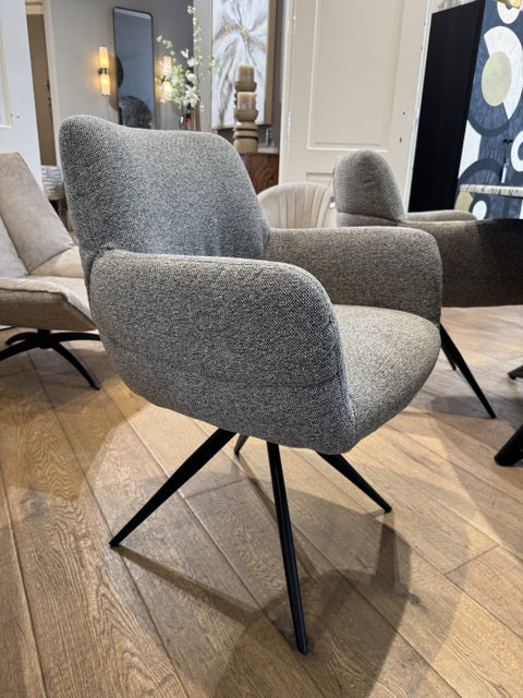 Stuhl grau, drehbarer Stuhl grau