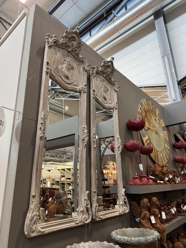 Spiegel Antikoptik, Wandspiegel Antik-Klassik , Höhe 180 cm