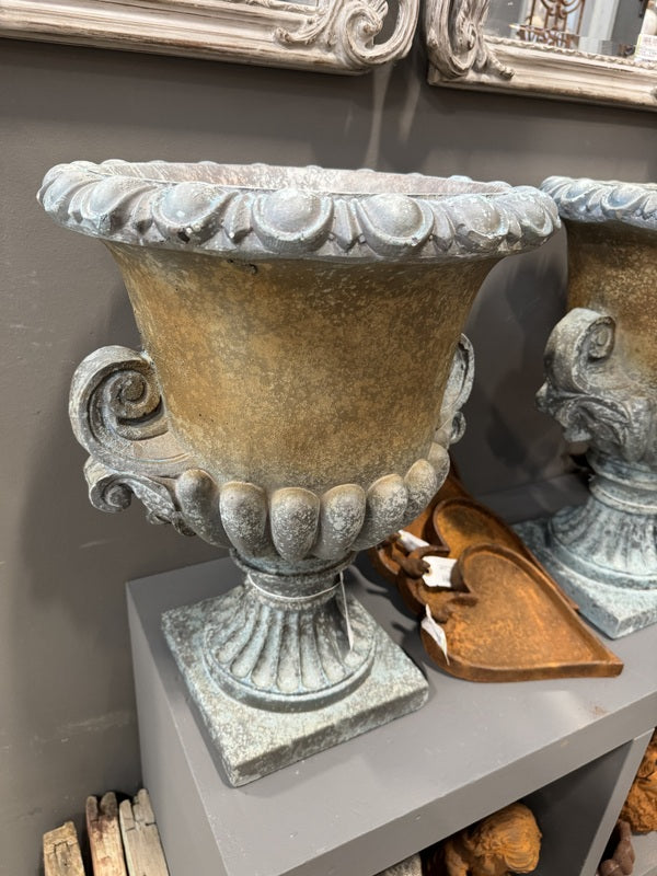 Gartenvase Antikoptik, Vase , Vase Rost, Höhe 55 cm