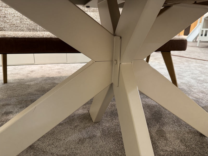 Esstisch ausziehbar Eiche massiv, Tisch ausziehbar Eiche,, ausziehbarer Tisch Eiche, Länge 160-245 cm