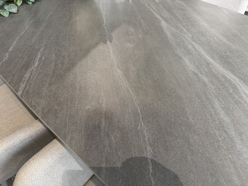 Gartentisch Keramik taupe, Gartentisch taupe, Länge 320 cm