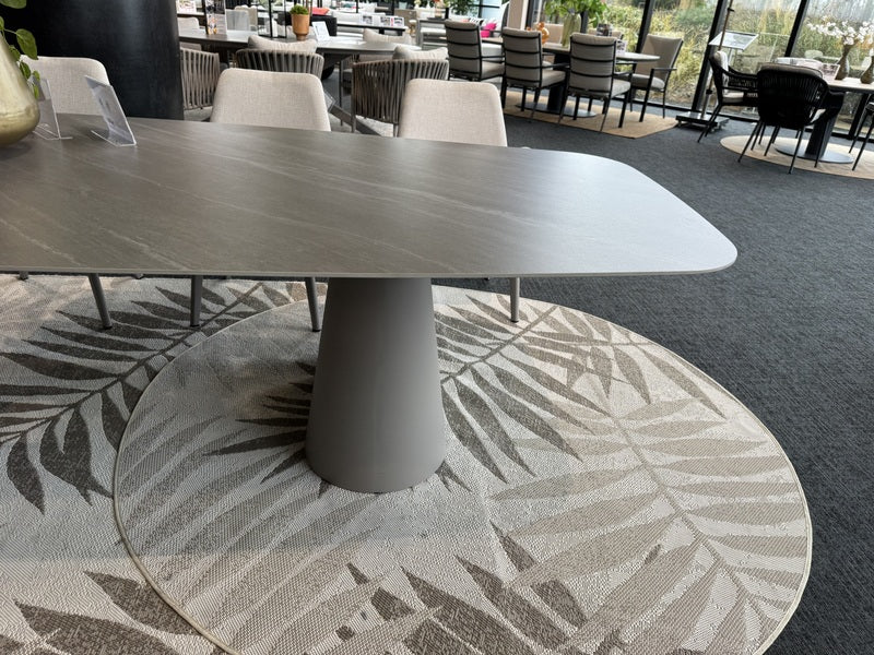 Gartentisch Keramik taupe, Gartentisch taupe, Länge 320 cm