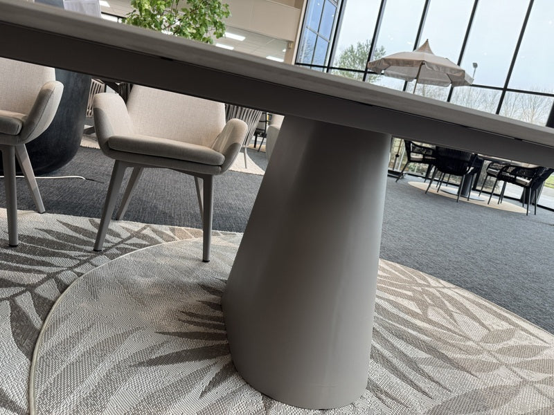 Gartentisch Keramik taupe, Gartentisch taupe, Länge 320 cm