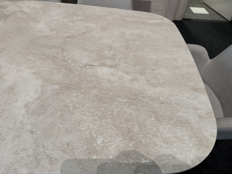 Gartentisch Keramik anthrazit, Gartentisch anthrazit-taupe, Länge 320 cm