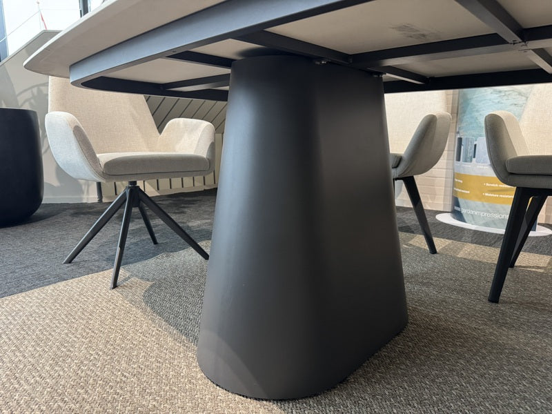 Gartentisch Keramik anthrazit, Gartentisch anthrazit-taupe, Länge 320 cm