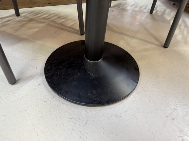 Bistrotisch schwarz-grau, Bistrotisch grau, Durchmesser 70 cm