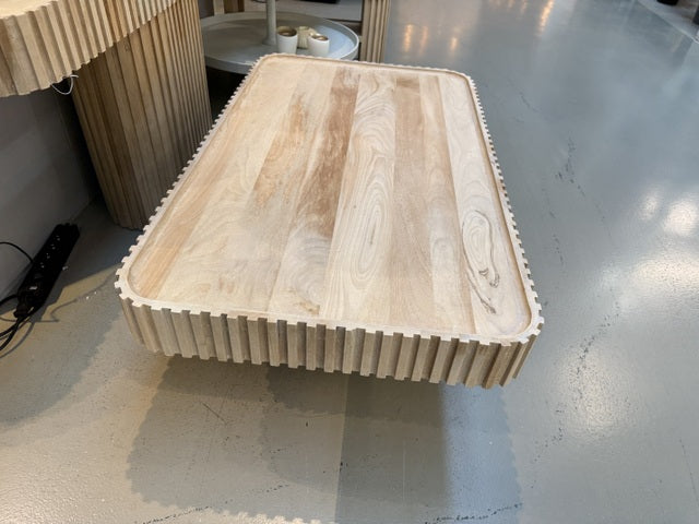 Couchtisch Naturholz, Wandtisch Naturholz, Breite 120 cm