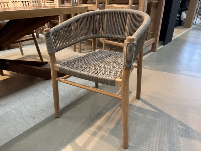 Gartenstuhl Teakholz, Gartenstuhl Textil-Holz Teak