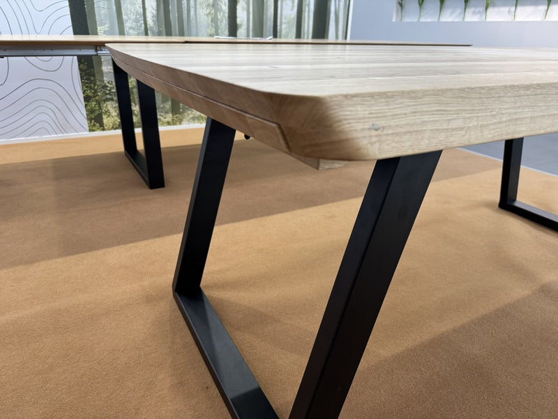Esstisch ausziehbar Eiche massiv, Tisch ausziehbar Eiche,, ausziehbarer Tisch Eiche, Länge 140-190 cm