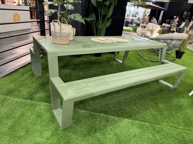 Picknick-Sitzgruppe grün, Picknicktisch