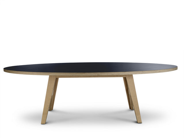 Ovaler Esstisch schwarz, Tisch schwarz oval, Design Esstisch in fünf Größen