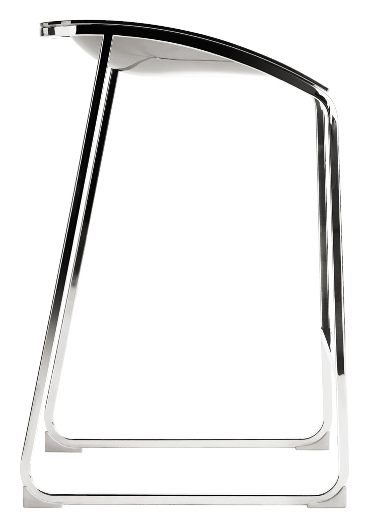 Design Barhocker Silber, Sitzhöhe 65 cm