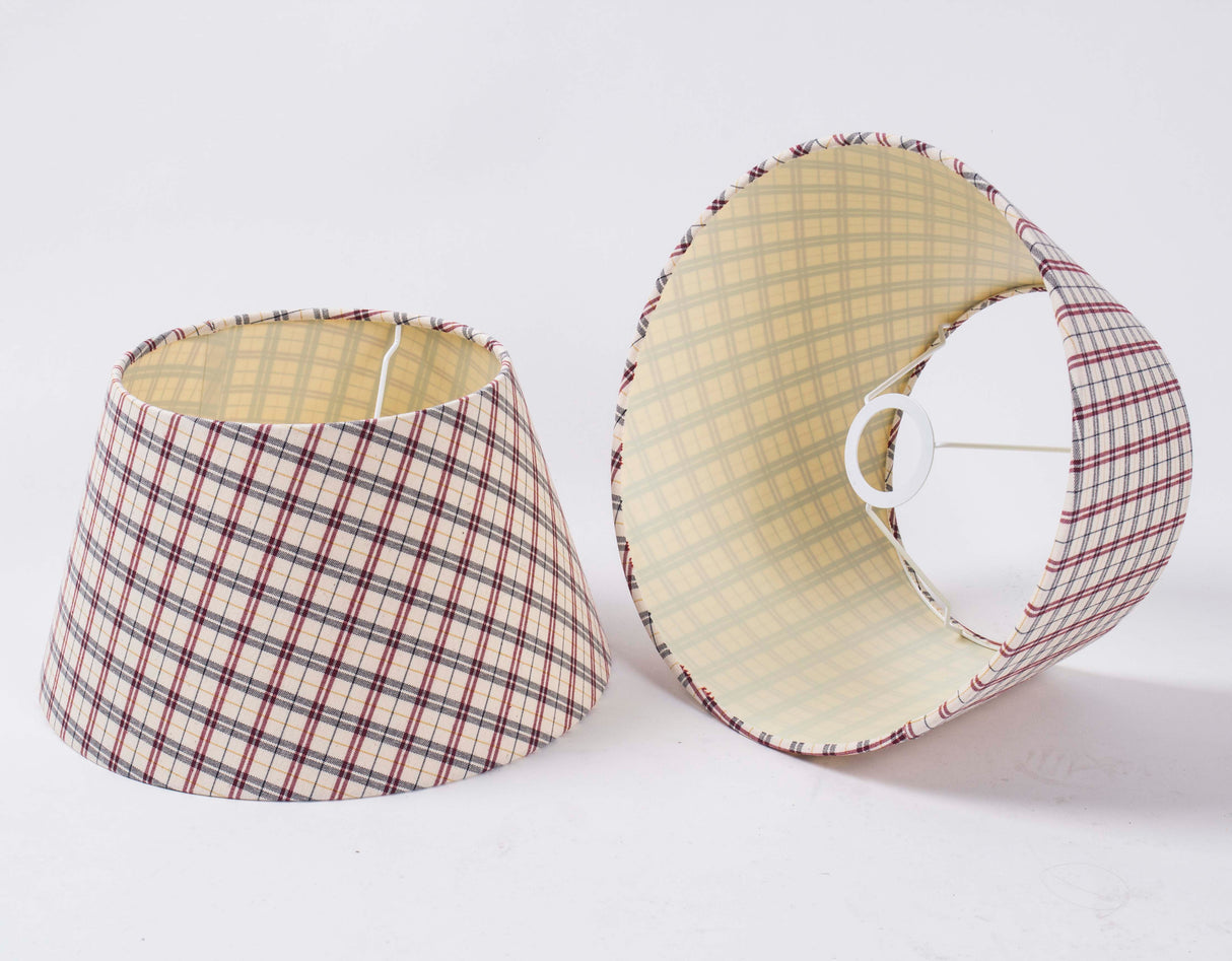 Lampenschirm kariert, Durchmesser 30 cm