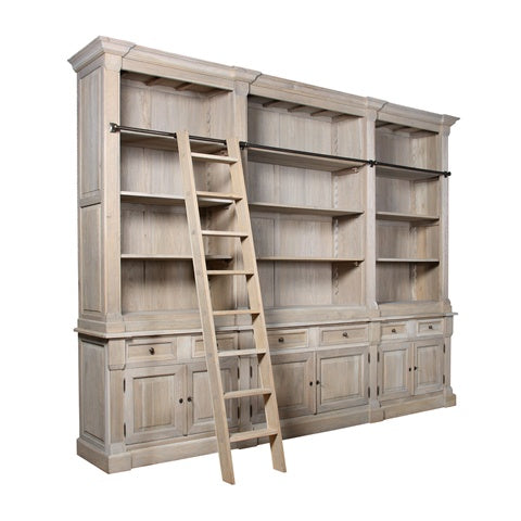 Bücherschrank Naturholz-grau Landhausstil