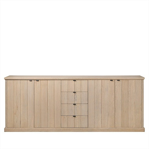 Sideboard / Anrichte aus Eichenholz massiv mit vier Schubladen und vier Türen