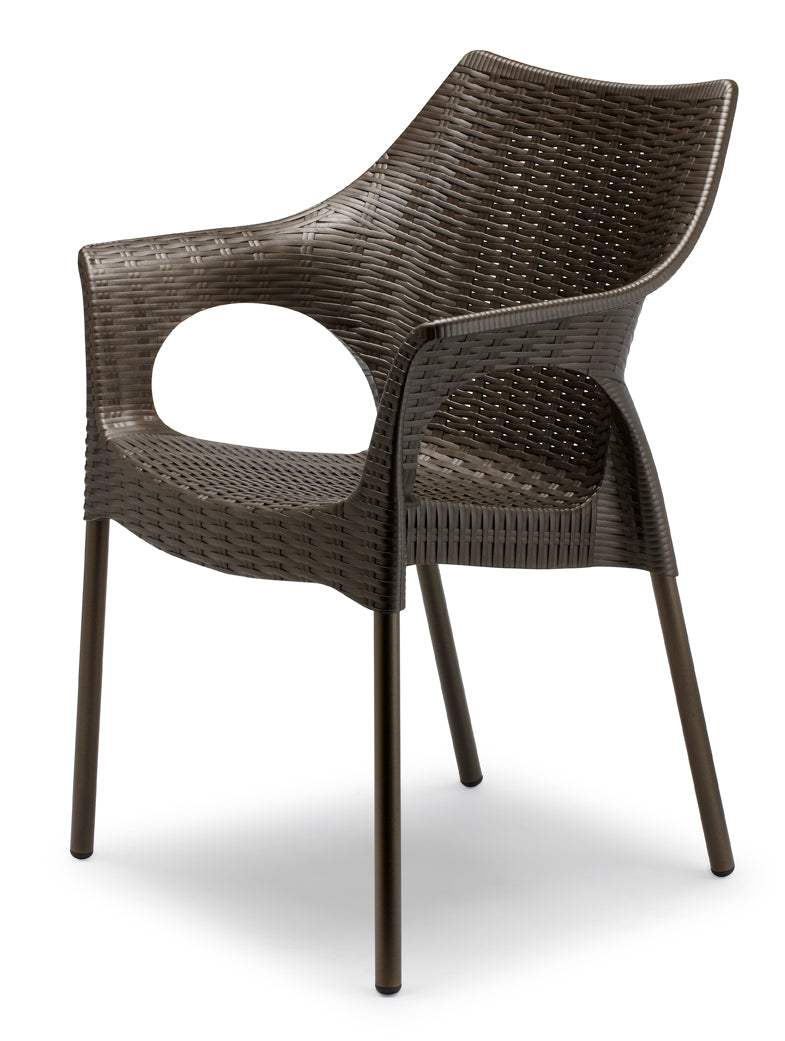 Design Stuhl in zwei Farben, Sitzhöhe 45 cm