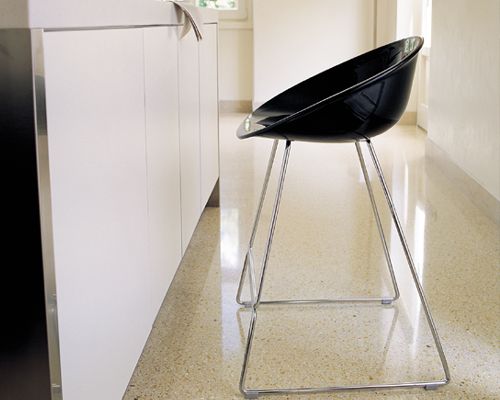 Design Barhocker Farbe grün transparent, 65 cm Sitzhöhe