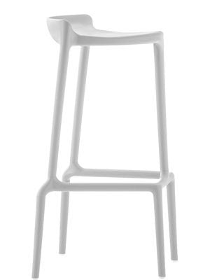 Barhocker weiß und in zwei weiteren Farben, stapelbar, Sitzhöhe 75 cm