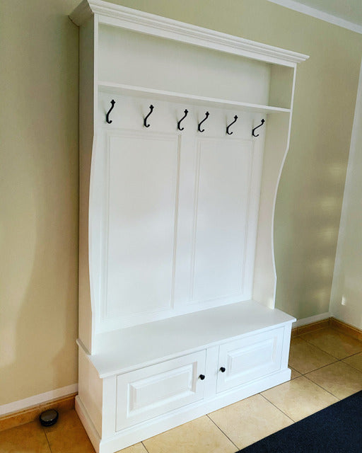 Garderobe weiß Massivholz, Garderobenschrank weiß Landhaus