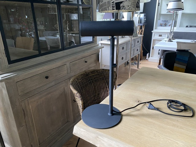 Tischlampe schwarz, moderne Tischleuchte schwarz