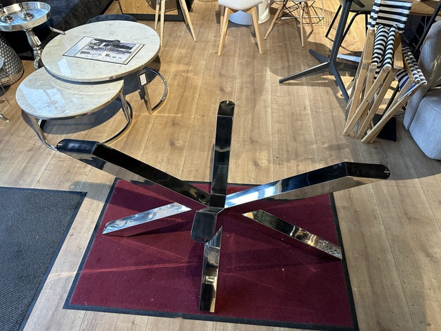 Tischgestell Silber, Tischgestell verchromt, Länge 140 cm