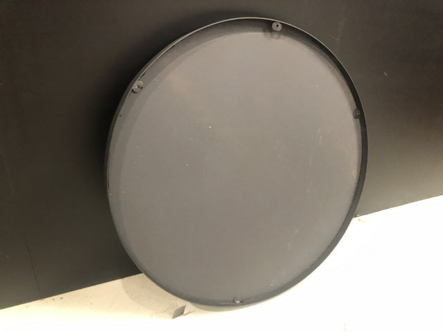 Spiegel rund schwarz, Spiegel Metallrahmen schwarz, Durchmesser 90 cm