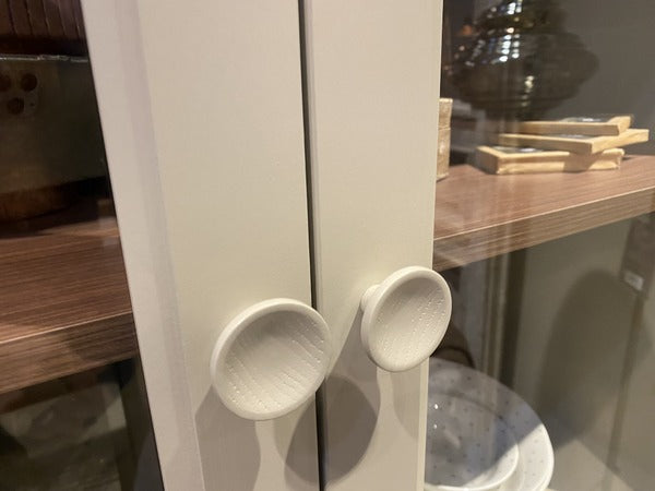 Vitrine grau, Schrank grau, Bücherschrank grau, Geschirrschrank grau, Breite 105-159 cm