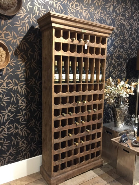 Weinschrank Altholz, Schrank Landhausstil, Chalet-Schrank, Breite 100 cm
