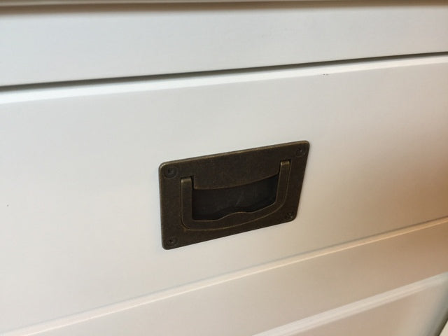 Sideboard weiß, Anrichte weiß Massivholz, Schrank weiß Landhaus, Breite 177 cm