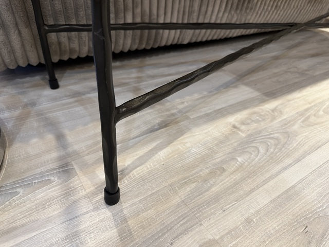 Konsole Metall schwarz, Konsole schwarz, Breite 150 cm