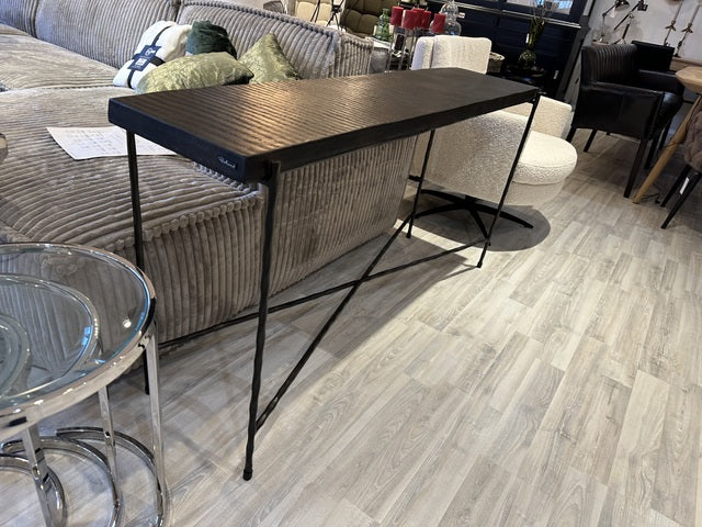 Konsole Metall schwarz, Konsole schwarz, Breite 150 cm