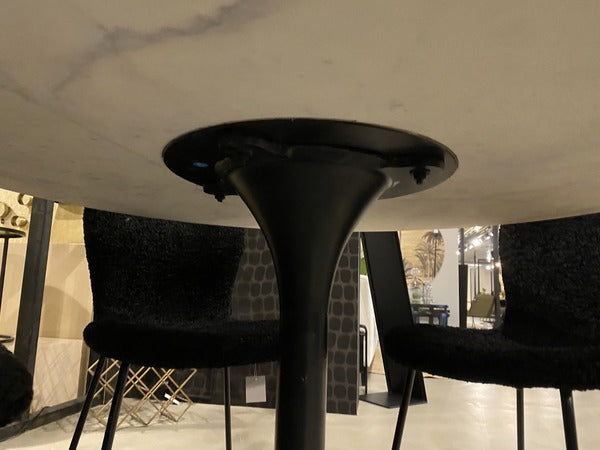 Marmor Tisch weiß, Tisch rund weiß, runder Tisch weiß, Durchmesser 120 cm