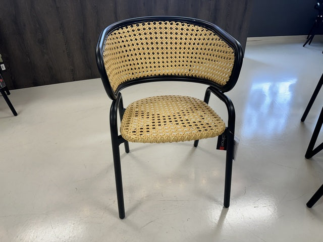 Stuhl schwarz outdoor Stuhl, Bistro-Stuhl Rattan, Garten Stuhl Rattan-schwarz