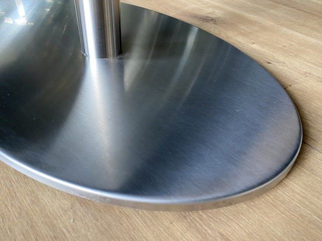 Couchtisch oval weiß, ovaler Tisch weiß, Loungetisch oval weiß, Länge 120 cm