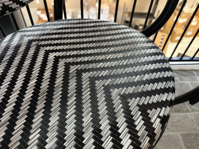 Gartenstuhl schwarz, Bistrostuhl schwarz Rattan, Stuhl schwarz