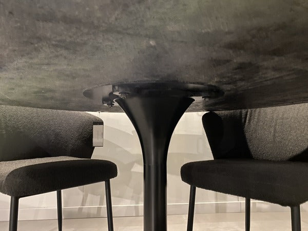 Marmor Tisch schwarz, Tisch rund schwarz, runder Tisch schwarz, Durchmesser 120 cm