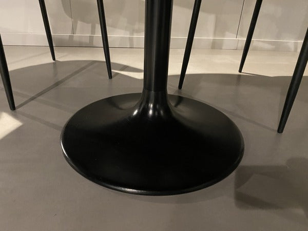 Marmor Tisch schwarz, Tisch rund schwarz, runder Tisch schwarz, Durchmesser 120 cm