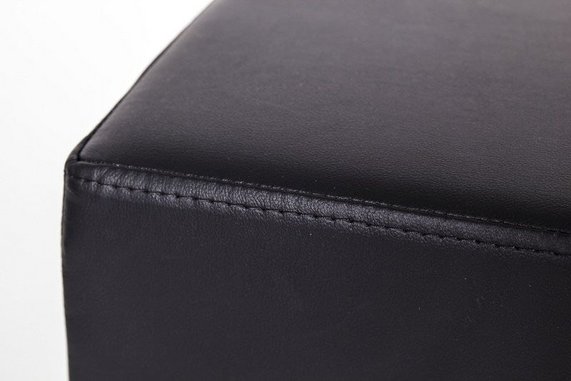 Design Barhocker Schwarz, Tresenhocker gepolstert, Sitzhöhe 80 cm